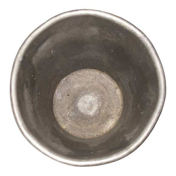 Vintage Pewter Goblet With Engraved Design - Picture 5 of 11